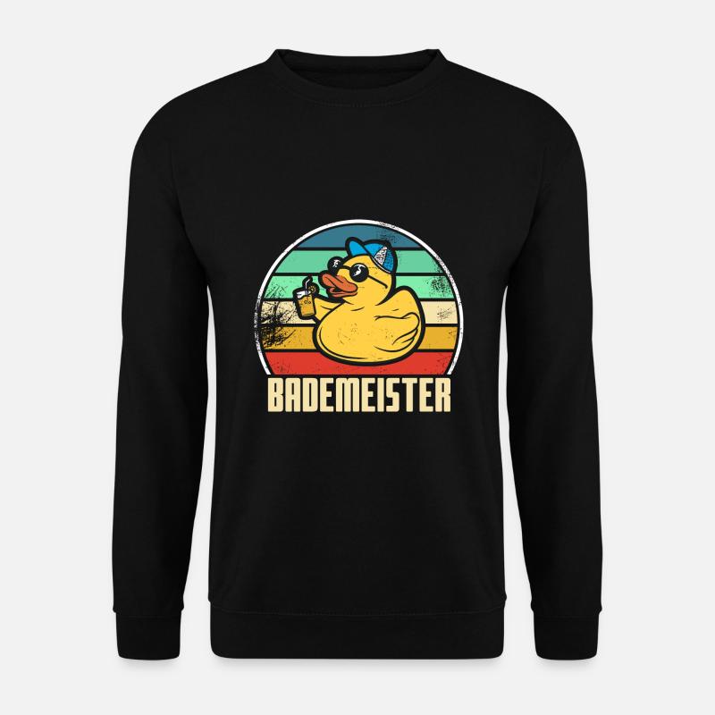 Bademeister lustiger Spruch - Unisex Pullover - Schwarz