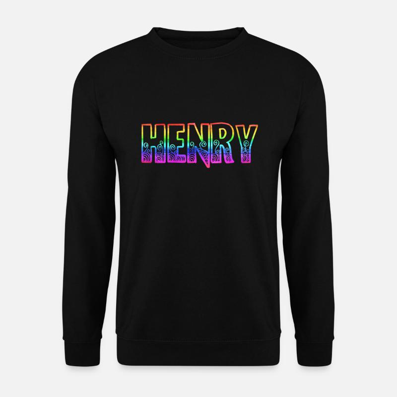 henry rs rainbow - Unisex Sweatshirt - black