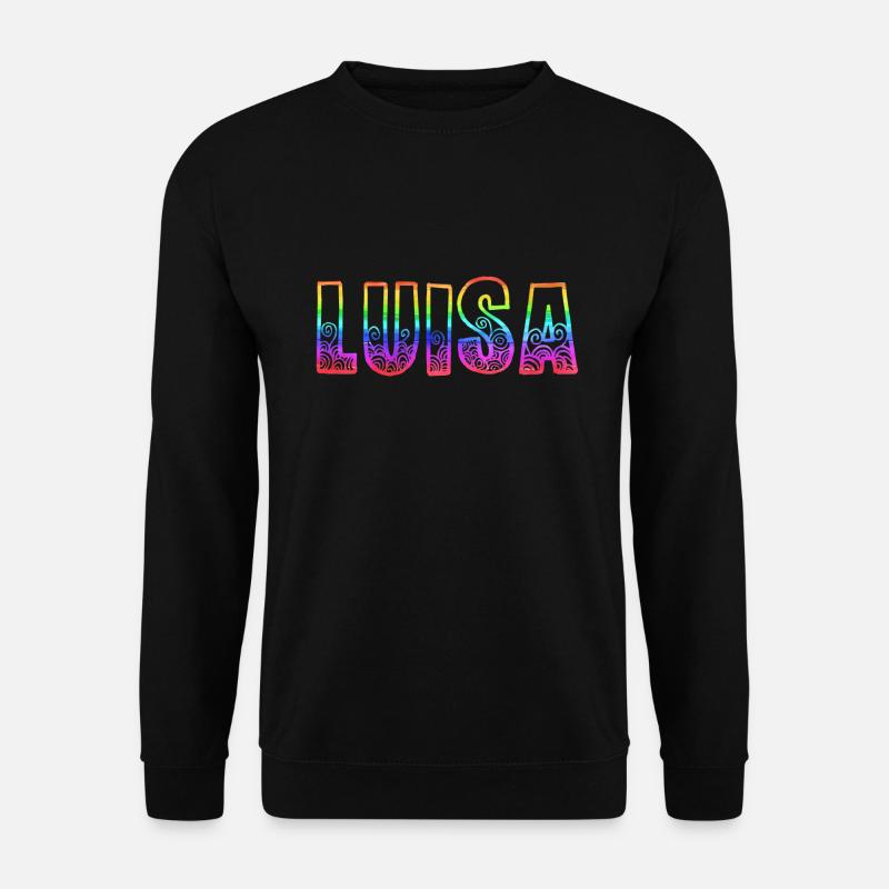 luisa rs rainbow - Unisex Sweatshirt - black