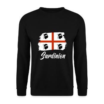 Sardinia Sardegna - Unisex Sweatshirt - black - Front - Alina (178cm) & Michal (187cm)