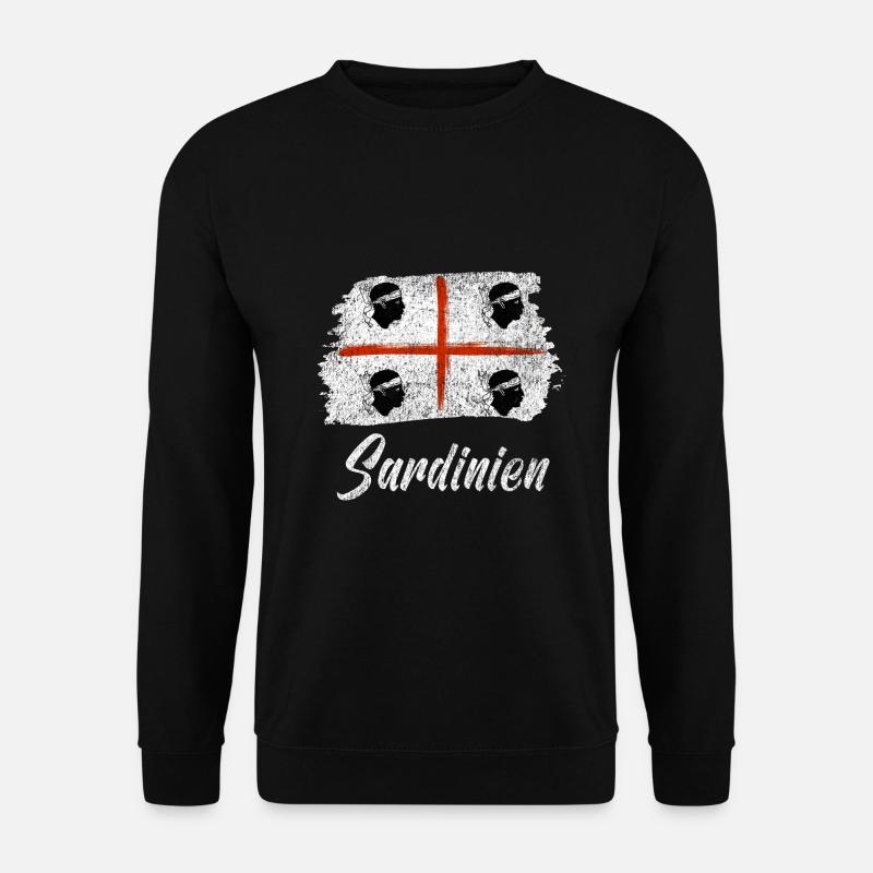 Sardinien retro - Unisex Pullover - Schwarz