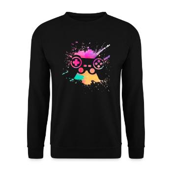 Spieler - Unisex Pullover - Schwarz - Vorne - Alina (178cm) & Michal (187cm)