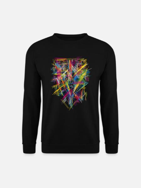 Muster Farben Futurismus - Unisex Pullover - Schwarz