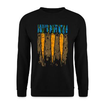 Carottes - Sweat-shirt Unisexe - noir - Devant - Alina (178cm) & Michal (187cm)