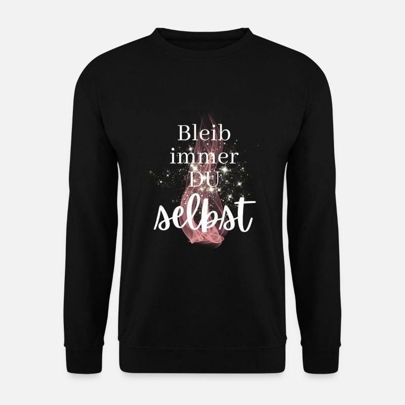 POSITIVE EINSTELLUNG MINDSET Motivation - Unisex Pullover - Schwarz