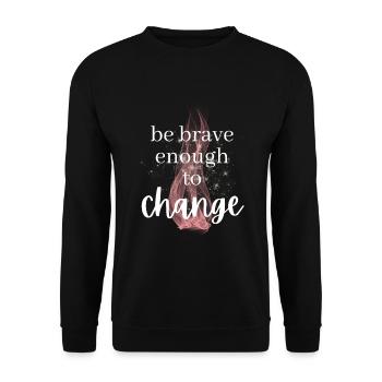 ATTITUDE POSITIVE ÉTAT D’ Motivation - Sweat-shirt Unisexe - noir - Devant - Alina (178cm) & Michal (187cm)