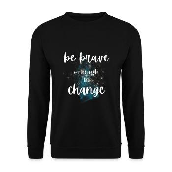 ATTITUDE POSITIVE ÉTAT D’ Motivation - Sweat-shirt Unisexe - noir - Devant - Alina (178cm) & Michal (187cm)