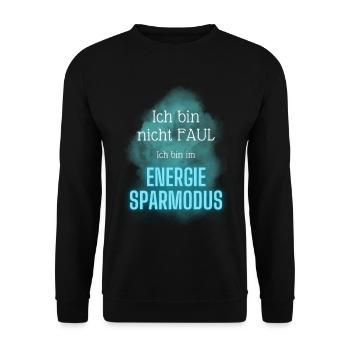 POSITIVE EINSTELLUNG MINDSET Motivation - Unisex Pullover - Schwarz - Vorne - Alina (178cm) & Michal (187cm)