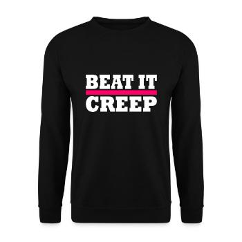 Beat it creep - Unisex Pullover - Schwarz - Vorne - Alina (178cm) & Michal (187cm)