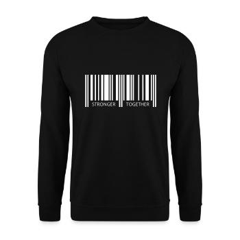 Ensemble puissant Corona Barcode Strichcode Partner - Sweat-shirt Unisexe - noir - Devant - Alina (178cm) & Michal (187cm)