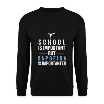 Capoeira school - Unisex Sweatshirt - black - Front - Alina (178cm) & Michal (187cm)