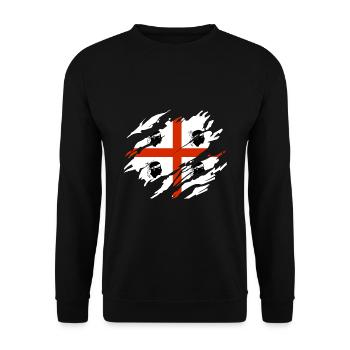 Sardinien Flagge - Unisex Pullover - Schwarz - Vorne - Alina (178cm) & Michal (187cm)