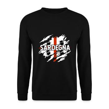 Sardinien Camping - Unisex Pullover - Schwarz - Vorne - Alina (178cm) & Michal (187cm)