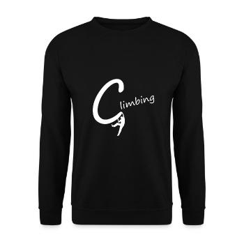 Klettern - Unisex Pullover - Schwarz - Vorne - Alina (178cm) & Michal (187cm)