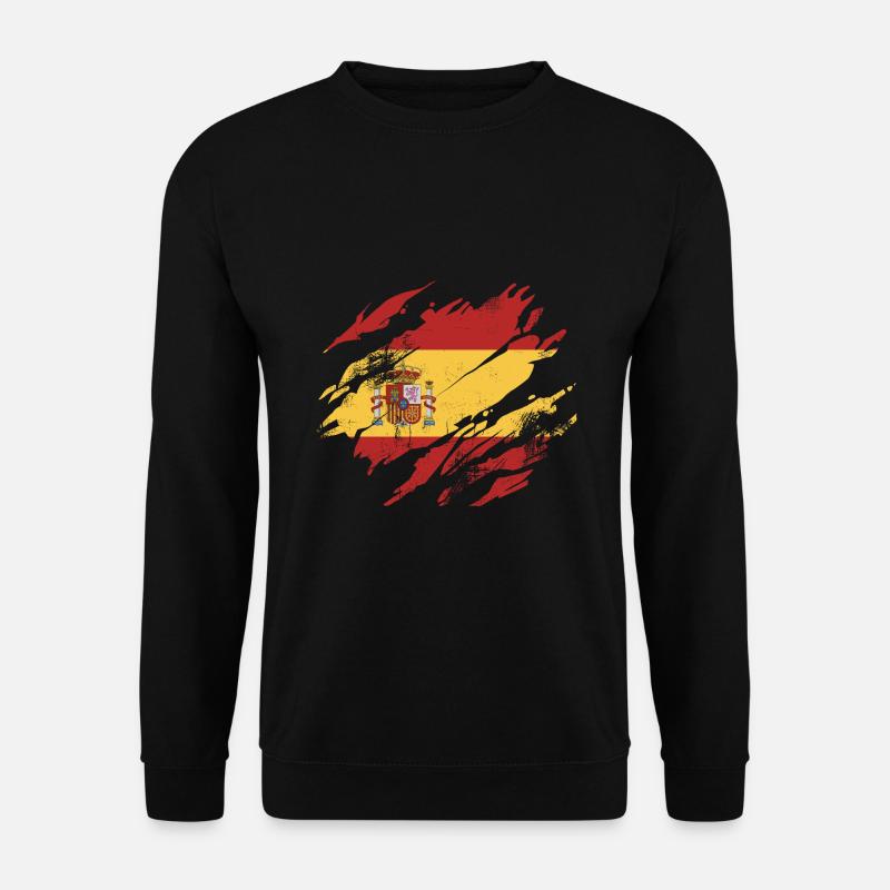Spanien Flagge - Unisex Pullover - Schwarz