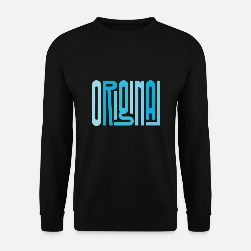 Original blue - Unisex Sweatshirt - black