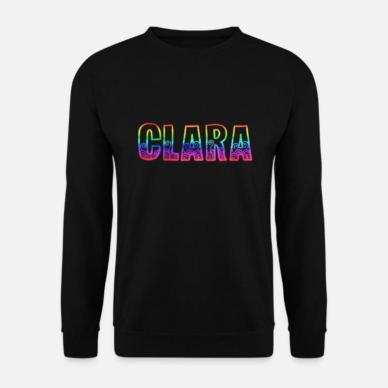 clara rs regenbogen - Unisex Pullover - Schwarz
