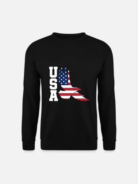 Eagle États-Unis - Sweat-shirt Unisexe - noir