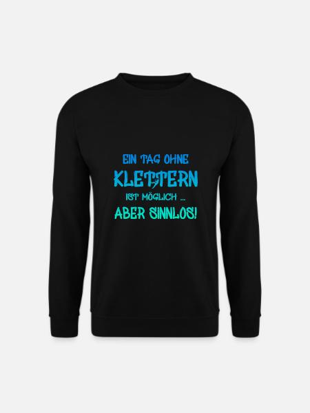 Klettern - Unisex Pullover - Schwarz