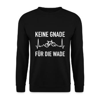 Fahrrad Puls Spruch - Unisex Pullover - Schwarz - Vorne - Alina (178cm) & Michal (187cm)