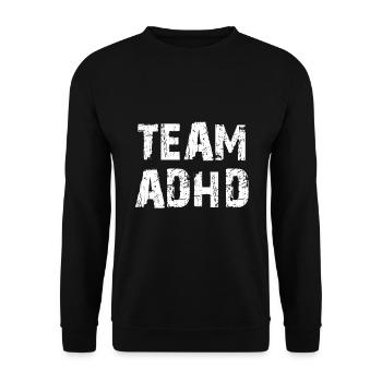 ADHS - Unisex Pullover - Schwarz - Vorne - Alina (178cm) & Michal (187cm)