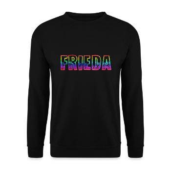 frieda rs arc-en-ciel - Sweat-shirt Unisexe - noir - Devant - Alina (178cm) & Michal (187cm)