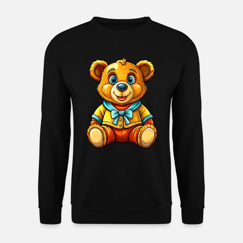 Teddy mit Pullover - Unisex Pullover - Schwarz