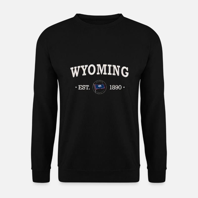 Wyoming Est - Wyoming - Unisex Pullover - Schwarz