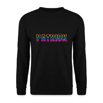 patrick rs arc-en-ciel - Sweat-shirt Unisexe - noir - Devant - Alina (178cm) & Michal (187cm)