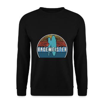bademeister - Unisex Pullover - Schwarz - Vorne - Alina (178cm) & Michal (187cm)