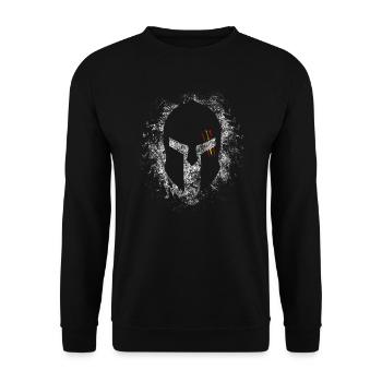 Espagne spartiate. Gladiator Français - Sweat-shirt Unisexe - noir - Devant - Alina (178cm) & Michal (187cm)