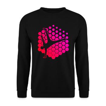 Break Dance Hiphop Bgirl Breakdance Herren - Unisex Pullover - Schwarz - Vorne - Alina (178cm) & Michal (187cm)