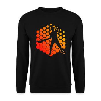 Pelote Femmes Basque Pelote Jai Alai Hommes - Sweat-shirt Unisexe - noir - Devant - Alina (178cm) & Michal (187cm)