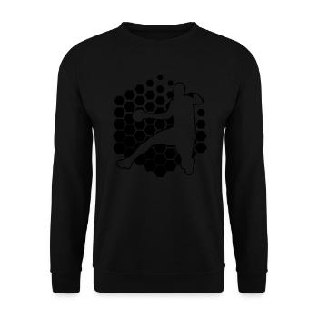 Joueurs de handball masculins Joueuses de handball - Sweat-shirt Unisexe - noir - Devant - Alina (178cm) & Michal (187cm)