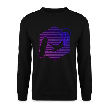 Kite Kitesurf Kitesurf Kitesurf Kite Femmes Kitesurf - Sweat-shirt Unisexe - noir - Devant - Alina (178cm) & Michal (187cm)