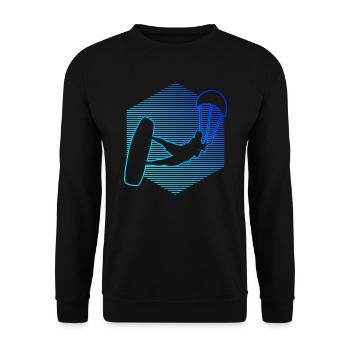 Kitesurfeuse Femmes Kitesurf Kitesurf Kitesurf Kitesurf - Sweat-shirt Unisexe - noir - Devant - Alina (178cm) & Michal (187cm)
