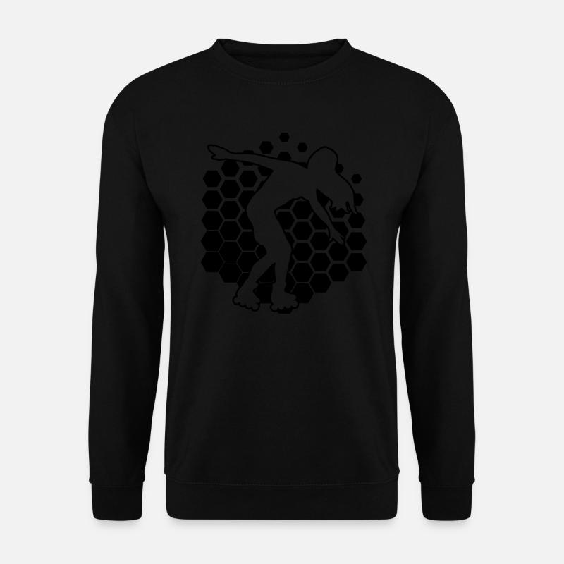 Rollerskaten Rollschuh Rollerskate Roller Skating - Unisex Pullover - Schwarz