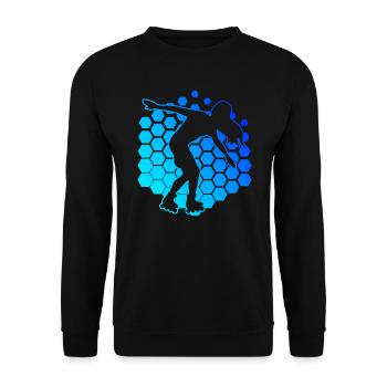 Patins à roulettes pour hommes Patins à roulettes Patinage à roulettes - Sweat-shirt Unisexe - noir - Devant - Alina (178cm) & Michal (187cm)