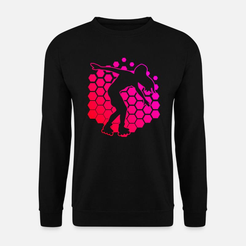 Roller Skates Roller Skating Rollerskaten - Unisex Pullover - Schwarz