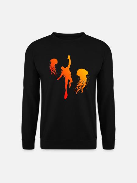 Scuba Taucher Diving Scuba Tauchen Tauchen - Unisex Pullover - Schwarz