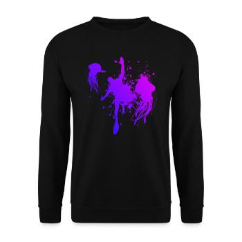 Plongeurs en apnée pour hommes Plongeur plongeur pour femmes - Sweat-shirt Unisexe - noir - Devant - Alina (178cm) & Michal (187cm)