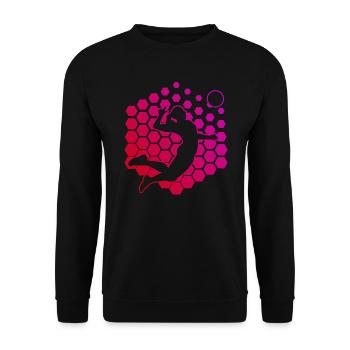 Volleyball volleyball féminin volleyball volley - Sweat-shirt Unisexe - noir - Devant - Alina (178cm) & Michal (187cm)