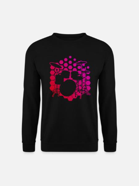 Drums Percussionist Drummer Men - Unisex Sweatshirt - black