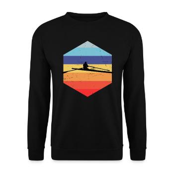 Aviron Femmes Aviron Hommes Rameurs - Sweat-shirt Unisexe - noir - Devant - Alina (178cm) & Michal (187cm)