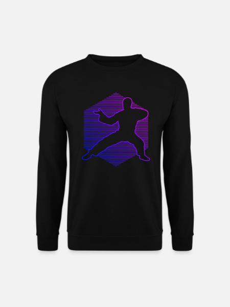 Wushu Kampfsport Kung Fu Herren Damen Kungfu - Unisex Pullover - Schwarz