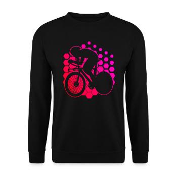 Rennrad Rennradfahren Road Bike Damen Rennradfahre - Unisex Pullover - Schwarz - Vorne - Alina (178cm) & Michal (187cm)