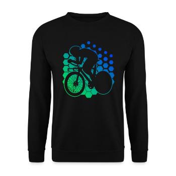 Road Cycling Road Bike Road Bike Mens Road Bike - Unisex Sweatshirt - black - Front - Alina (178cm) & Michal (187cm)
