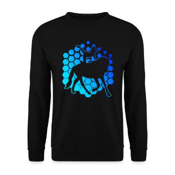 Saut par équipe de discipline athlétique masculine - Sweat-shirt Unisexe - noir - Devant - Alina (178cm) & Michal (187cm)