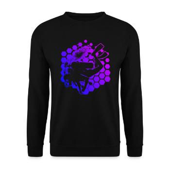 Plongée Femmes Plongeur Hommes Plongeur Plongeur - Sweat-shirt Unisexe - noir - Devant - Alina (178cm) & Michal (187cm)