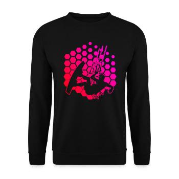 Kite Kitesurf Kiten Kitesurfing Kitesurfer - Unisex Pullover - Schwarz - Vorne - Alina (178cm) & Michal (187cm)